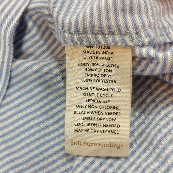 Soft Surroundings Striped Tunic Tank - Picture 11 of 11